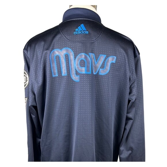Men's Dallas Mavericks Adidas Practice Jacket  - Rare size XXL - Picture 5 of 9